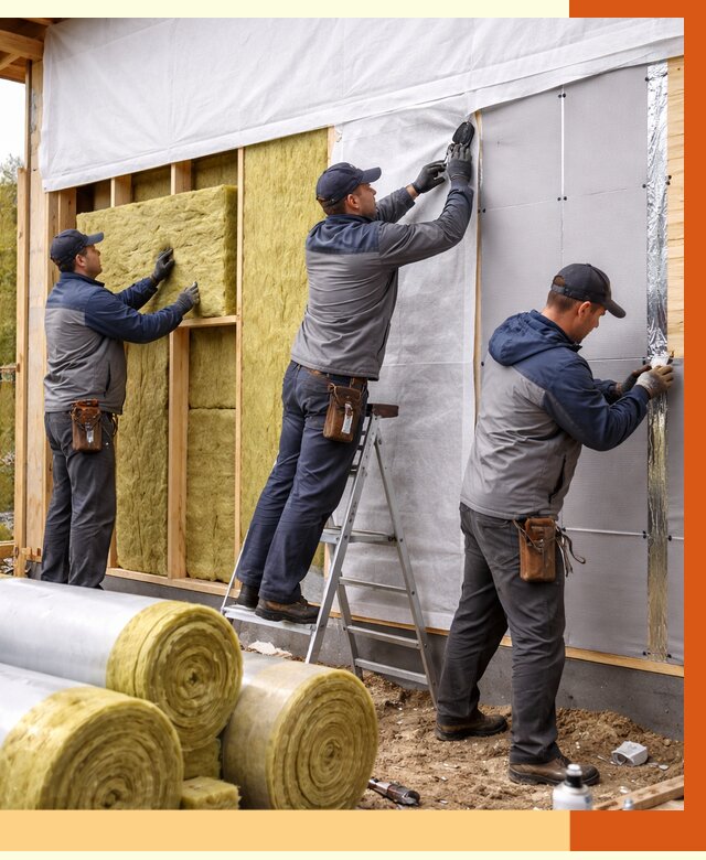 Утепление каркасного дома в Краснокамске от 4258 руб./м2 — профессионально | ТепломастерКнм