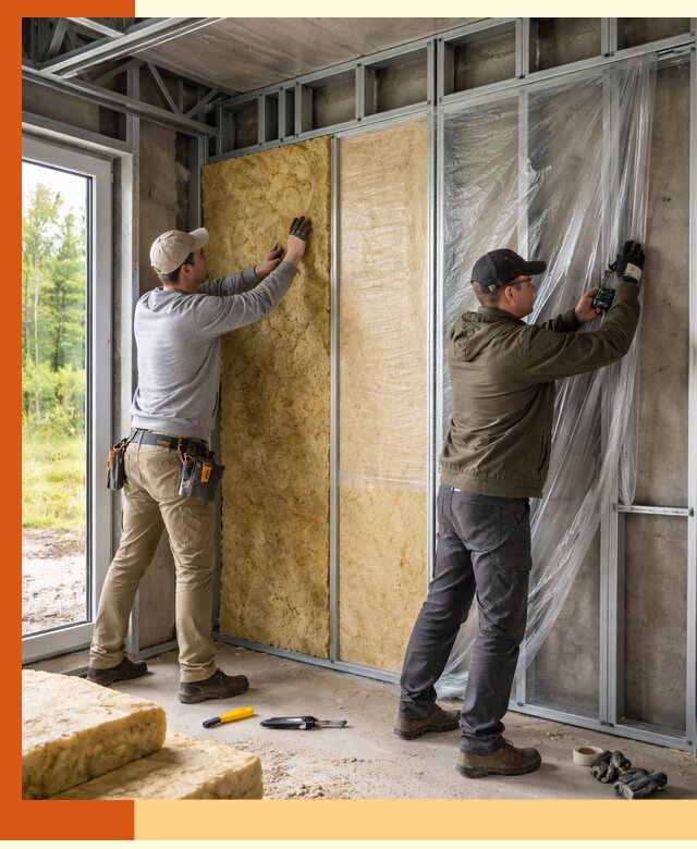 Утепление дома из ЛСТК в Краснокамске с гарантией качества и эффективности