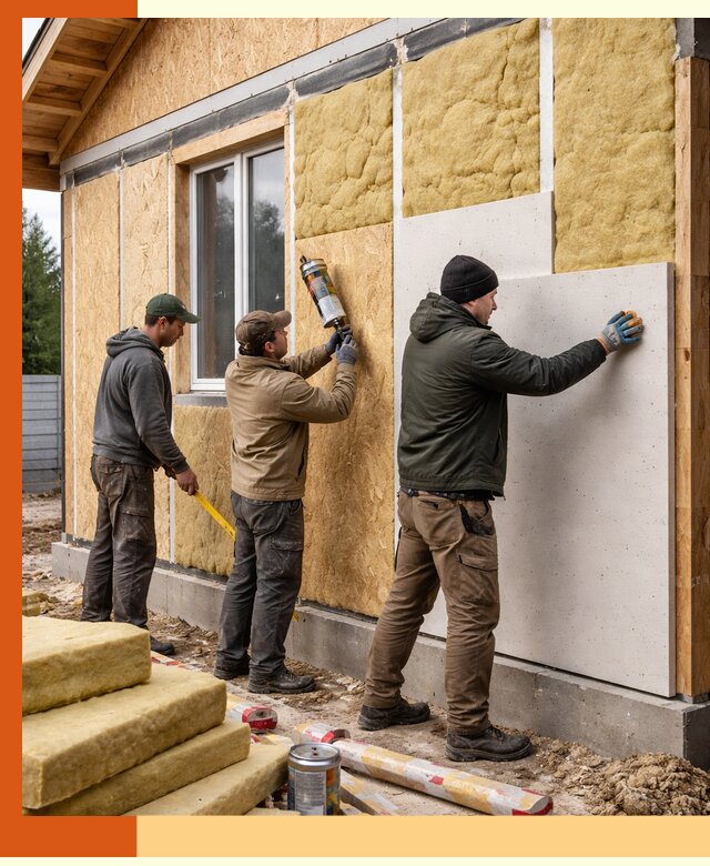 Профессиональное утепление дома из SIP-панелей в Краснокамске