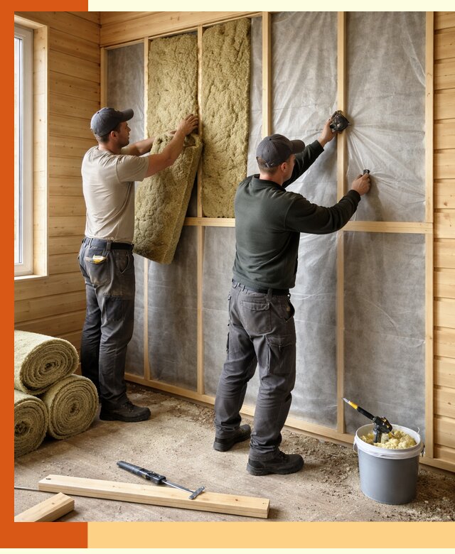 Утепление дома из минибруса в Краснокамске: комплексные теплоизоляционные работы