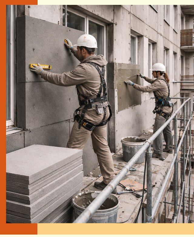 Утепление квартиры снаружи под ключ в Краснокамске