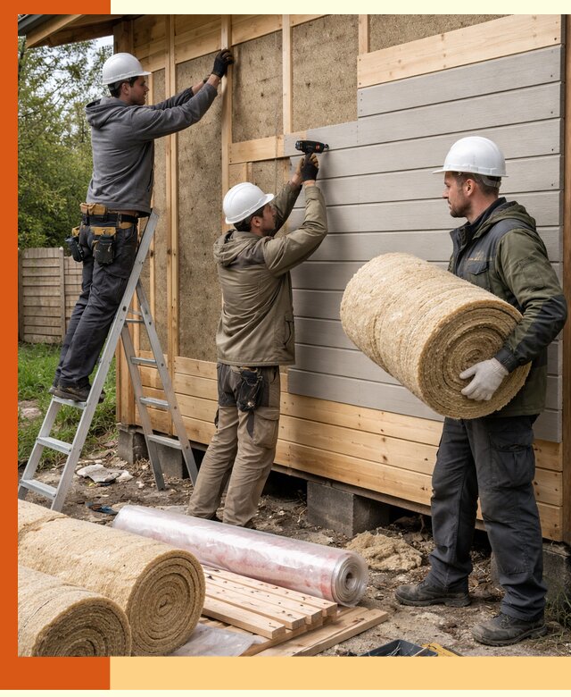 Утепление бани снаружи в Краснокамске профессионально и надежно