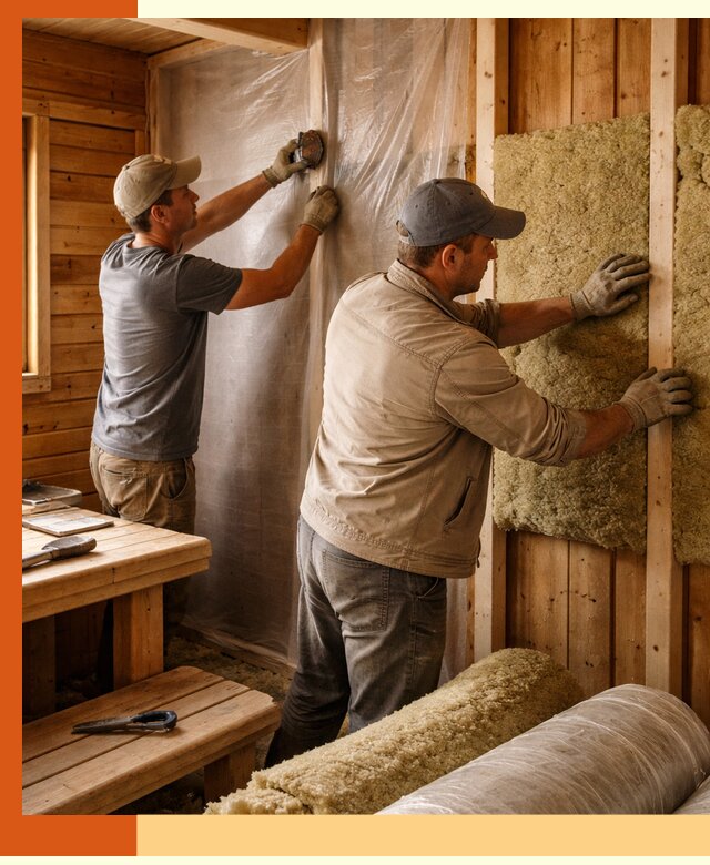 Утепление бани изнутри в Краснокамске качественно и недорого