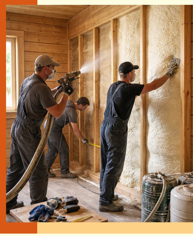 Утепление бани пенополиуретаном (ППУ) в Краснокамске