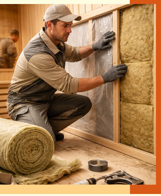 Утепление сауны изнутри в Краснокамске от 6589 руб. за м2 | ППУ, под ключ — ТепломастерКнм