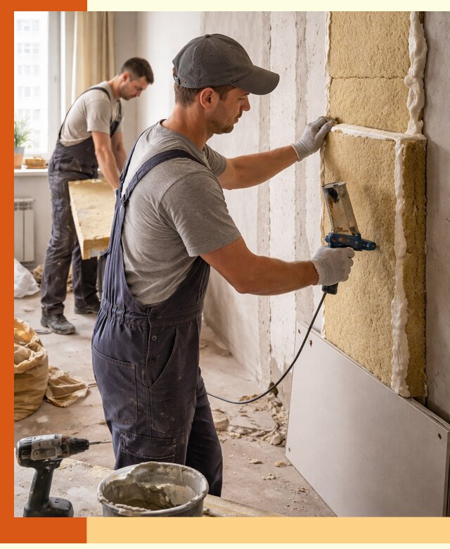 Утепление стен изнутри в Краснокамске — качественно и эффективно