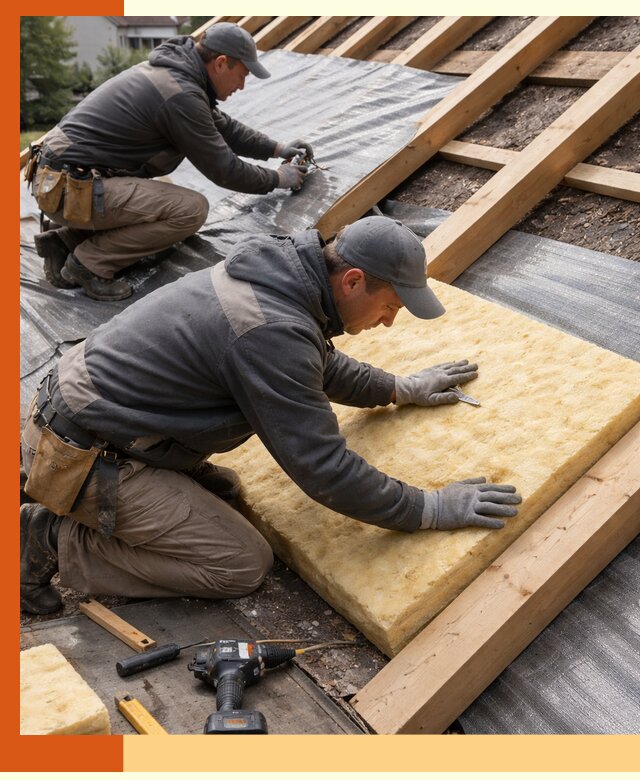 Профессиональное утепление крыши в Краснокамске качественно и надежно