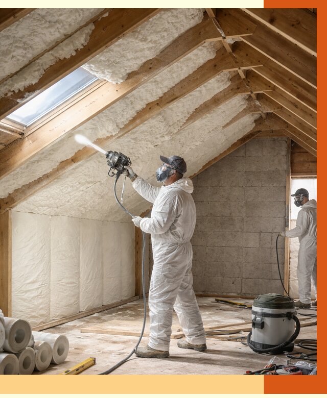 Утепление мансарды ППУ в Краснокамске от 2788 руб./м² — заказать под ключ | ТепломастерКнм