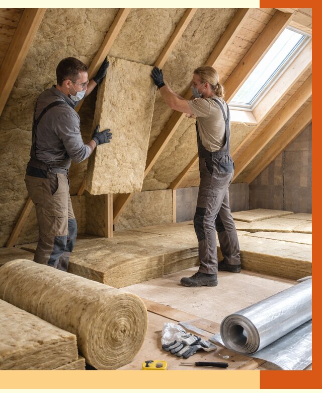 Утепление мансарды минватой в Краснокамске от 4258 руб./м2 — монтаж и пароизоляция | ТепломастерКнм