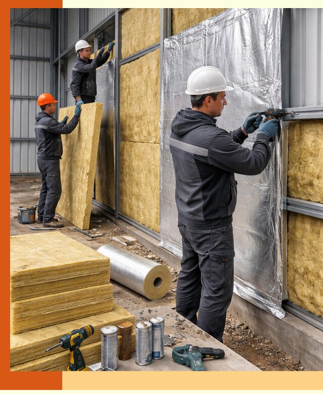 Утепление металлического ангара профессионально в Краснокамске