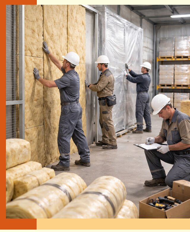 Утепление склада готовой продукции в Краснокамске качественно и быстро