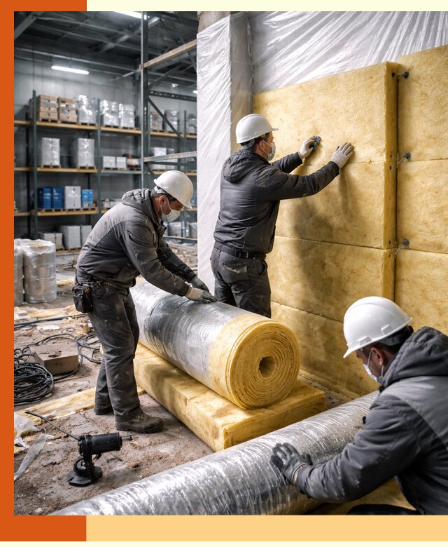 Утепление склада химсырья в Краснокамске: безопасная и эффективная изоляция