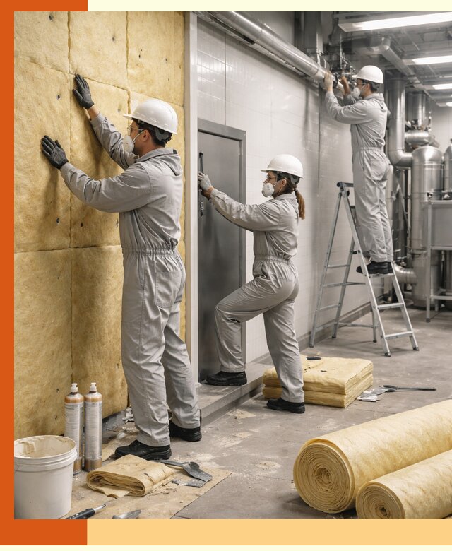 Утепление пищевого цеха под ключ в Краснокамске