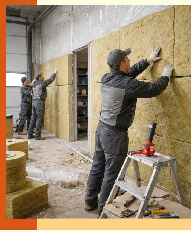 Утепление автосервиса и мастерских в Краснокамске качественно и надёжно