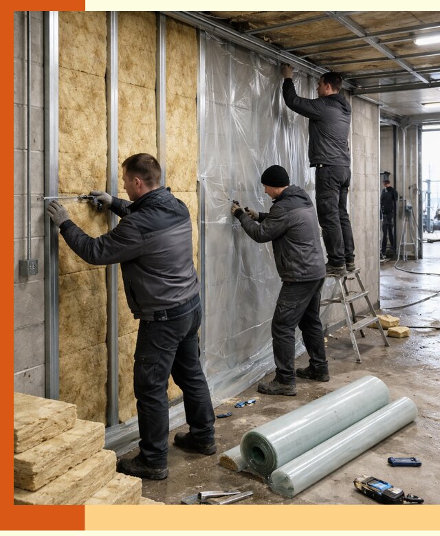 Профессиональное утепление автомойки в Краснокамске для любого типа помещений