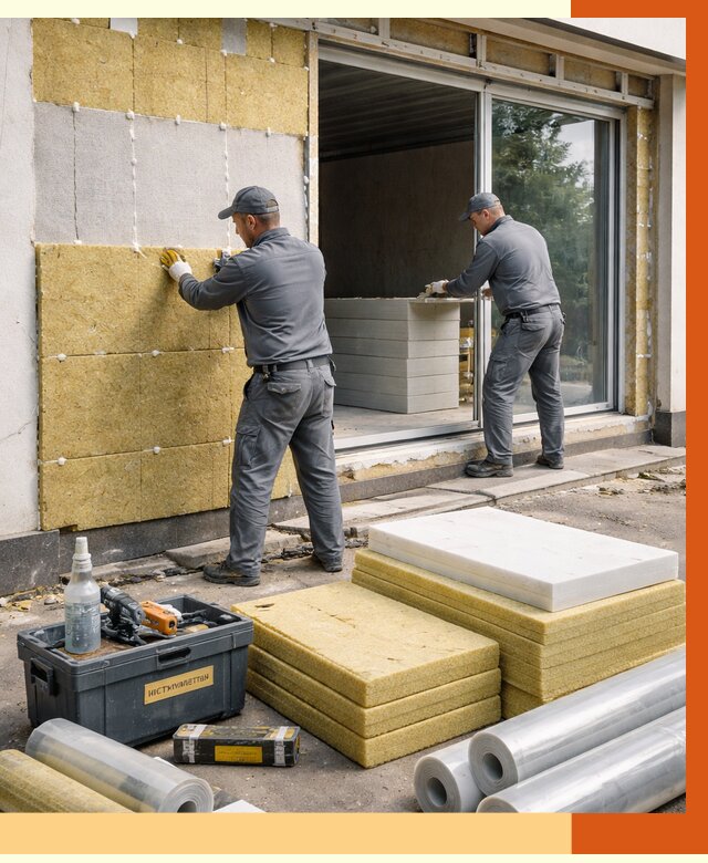 Утепление торгового павильона в Краснокамске от 14699 руб./м² под ключ | ТепломастерКнм