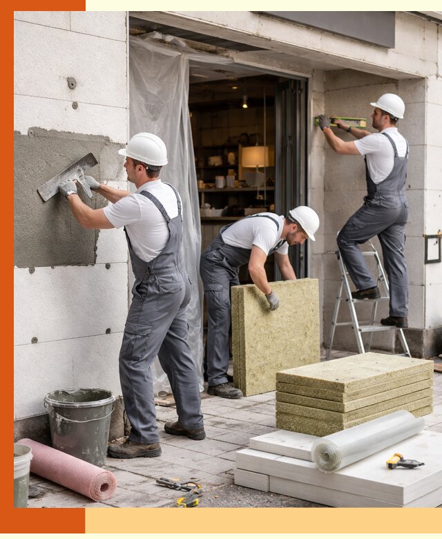 Утепление кафе в Краснокамске: профессиональная теплоизоляция и монтаж