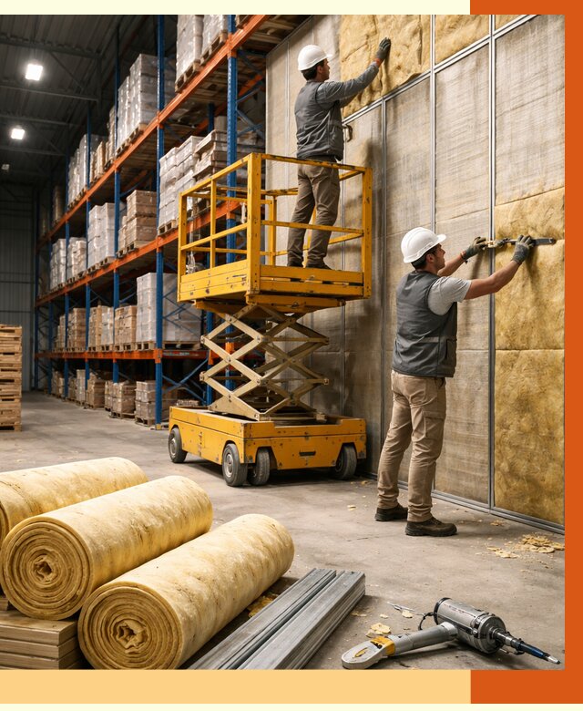 Утепление торгового склада в Краснокамске от 3244 руб/м2 — комплексно и под ключ | ТепломастерКнм