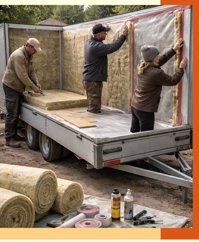 Утепление прицепа в Краснокамске под ключ от 12671 руб. — комплекс от ТепломастерКнм