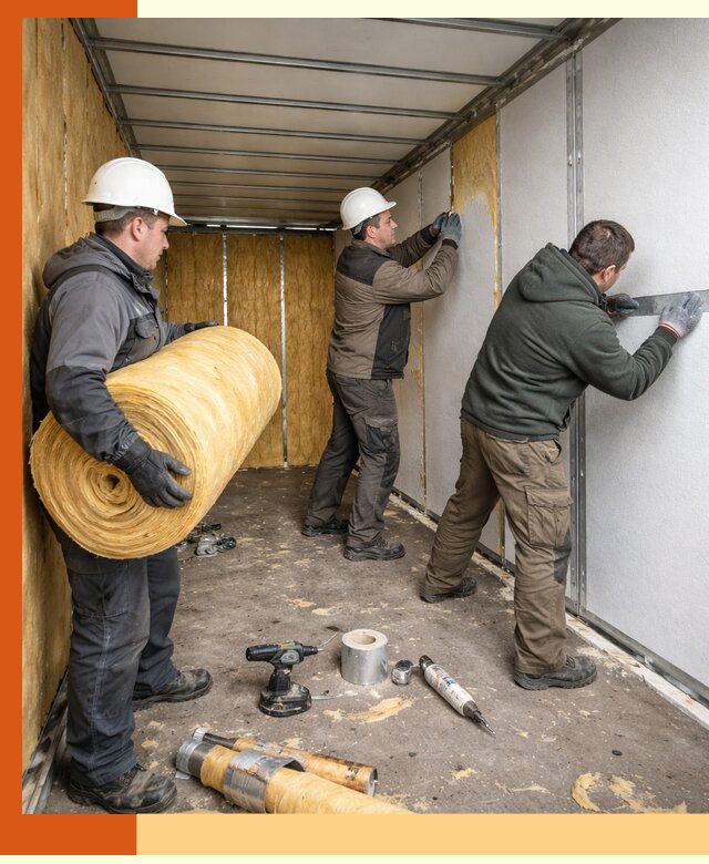 Утепление рефрижераторного контейнера в Краснокамске профессионально и надежно