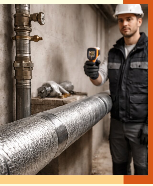 Утепление труб водоснабжения в Краснокамске от 8616 руб. за м² — услуги ТепломастерКнм