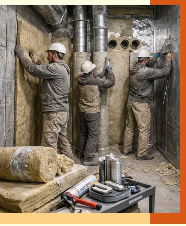 Утепление венткамеры в Краснокамске под ключ от 1470 руб. — профессионально | ТепломастерКнм