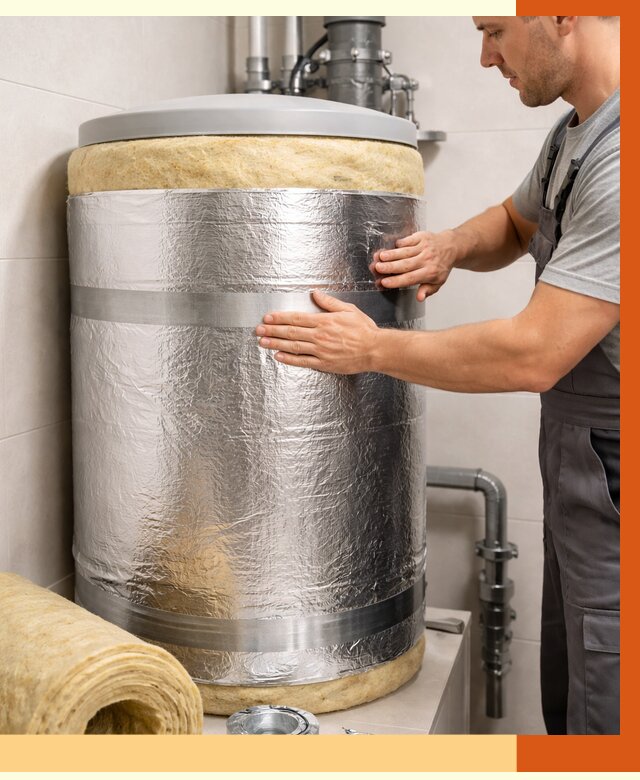 Утепление бойлера в Краснокамске от 4562 руб. под ключ | Утепление ППУ | ТепломастерКнм