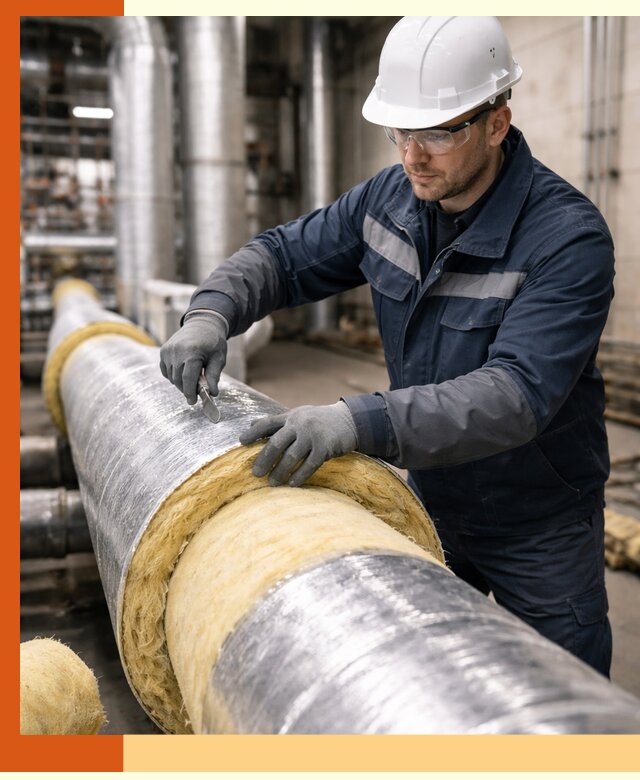 Утепление технологического оборудования и заводских установок в Краснокамске