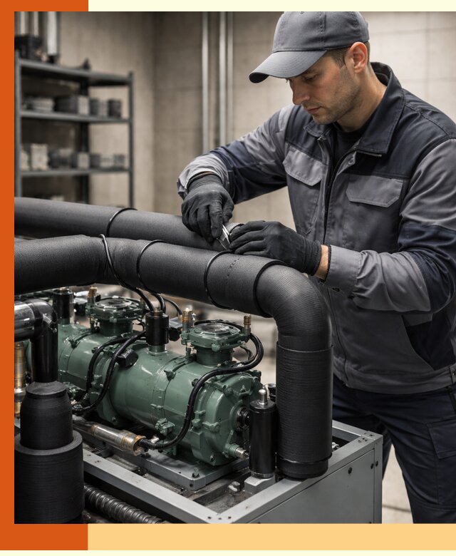 Утепление холодильного агрегата и теплоизоляция в Краснокамске