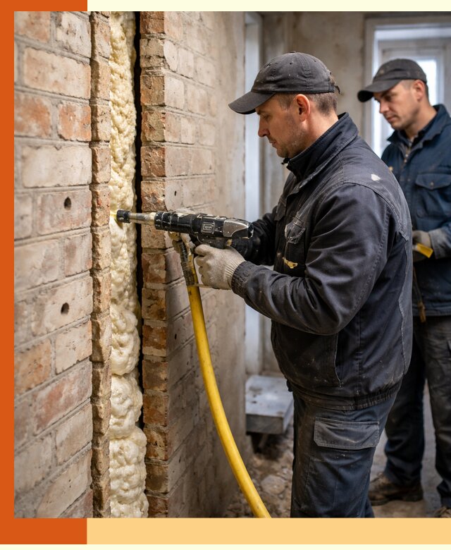 Межстеновое утепление пенополиуретаном в Краснокамске