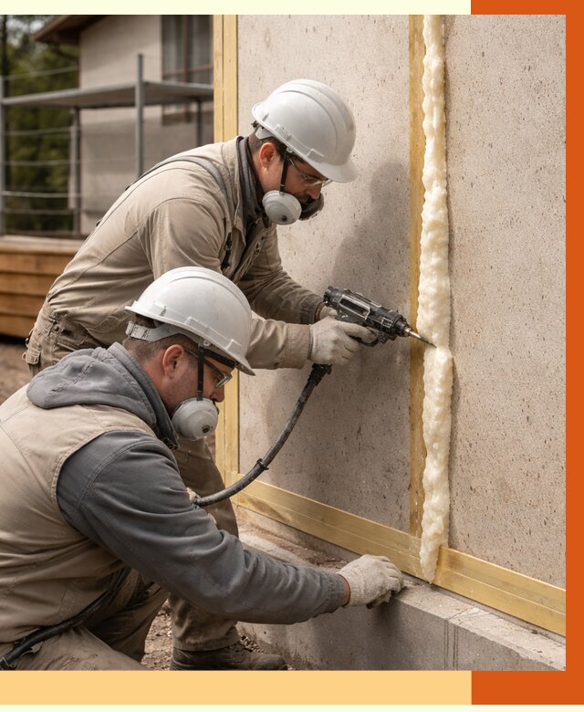 Утепление сип панелей ППУ в Краснокамске от 4866 руб. под ключ | ТепломастерКнм