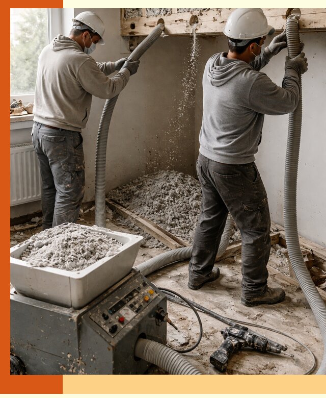 Заполнение пустот перекрытий пеной и наполнителями в Краснокамске