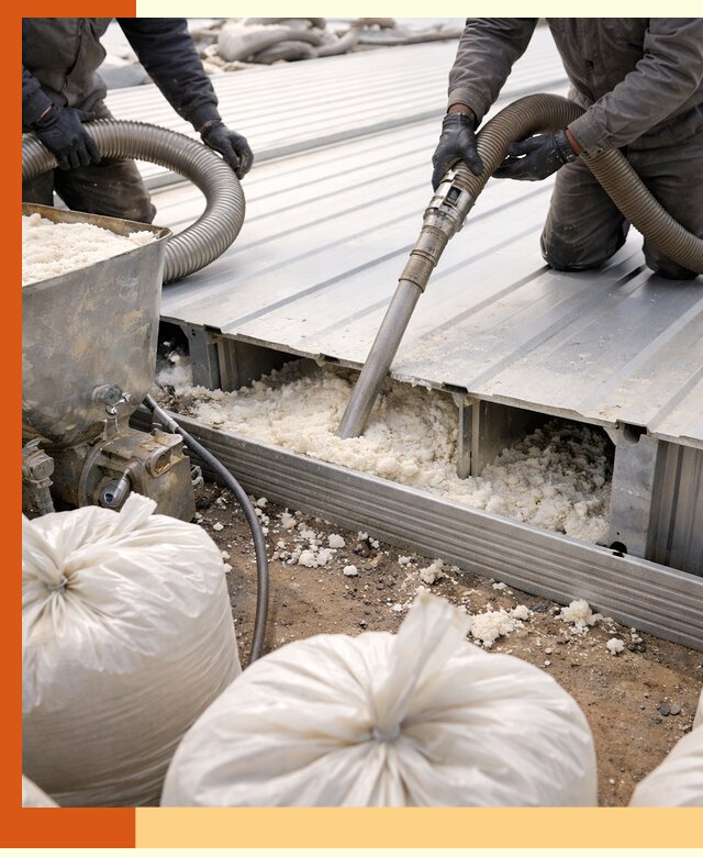 Заполнение пустот кровельных панелей пенными и мокрыми герметиками в Краснокамске