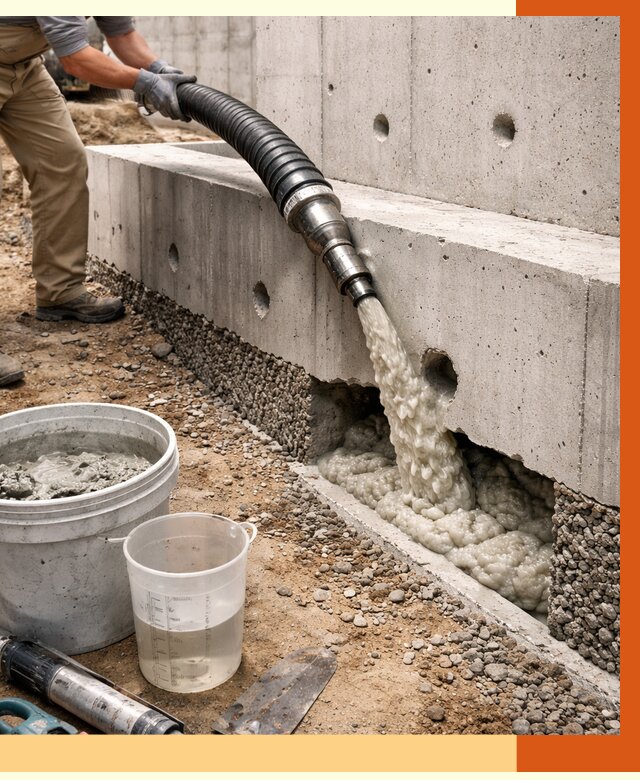 Заполнение полостей фундамента в Краснокамске от 6893 руб. под ключ | ТепломастерКнм