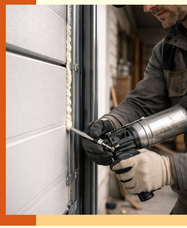 Заполнение пустот ворот в Краснокамске профессионально и герметично