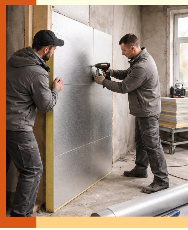 Утепление PIR панелями домов и зданий в Краснокамске