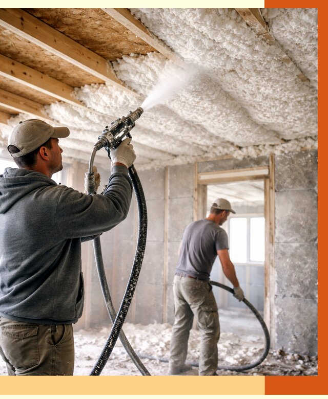 Утепление пеноизолом в Краснокамске от 1622 руб./м2 под ключ | ТепломастерКнм