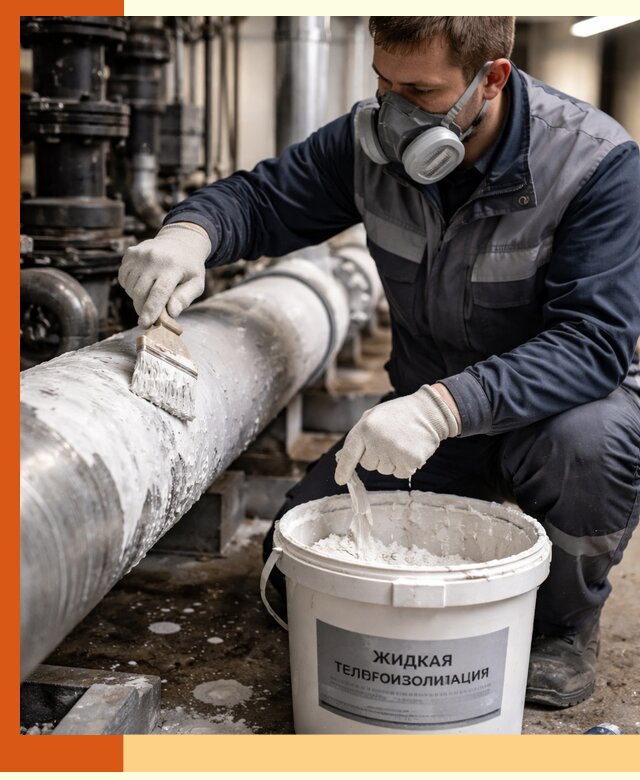 Утепление оборудования жидкой теплоизоляцией в Краснокамске