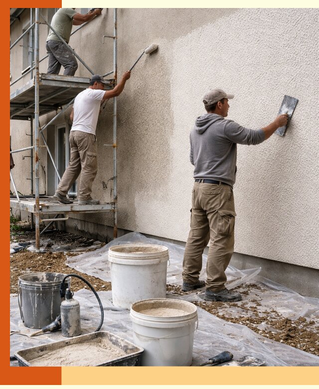 Утепление фасада жидкой пробкой в Краснокамске