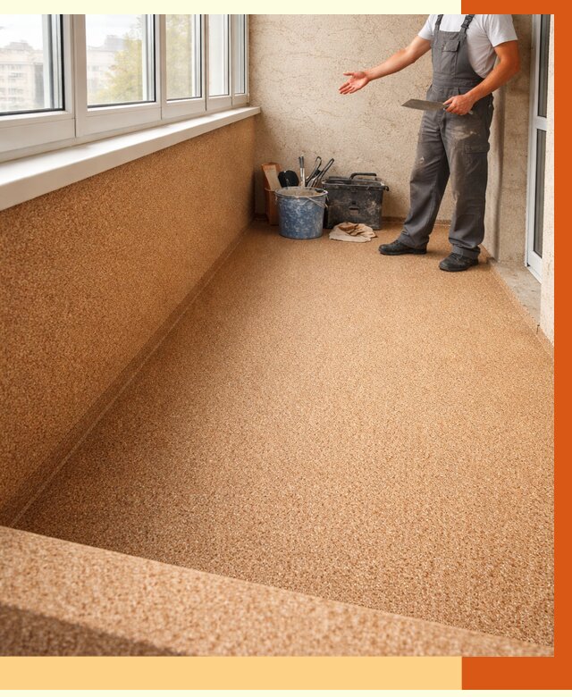 Утепление балкона жидкой пробкой в Краснокамске от 3700 руб/м² под ключ | ТепломастерКнм