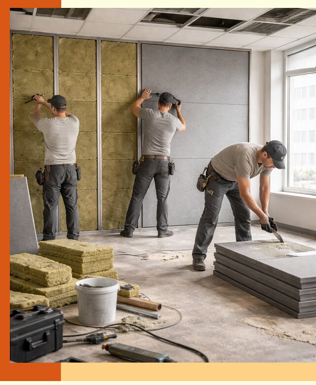 Профессиональная шумоизоляция офисов в Краснокамске для комфорта сотрудников