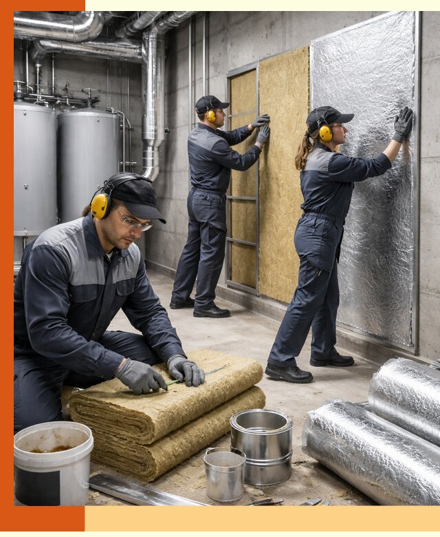 Шумоизоляция котельной в Краснокамске: профессиональный монтаж и материалы