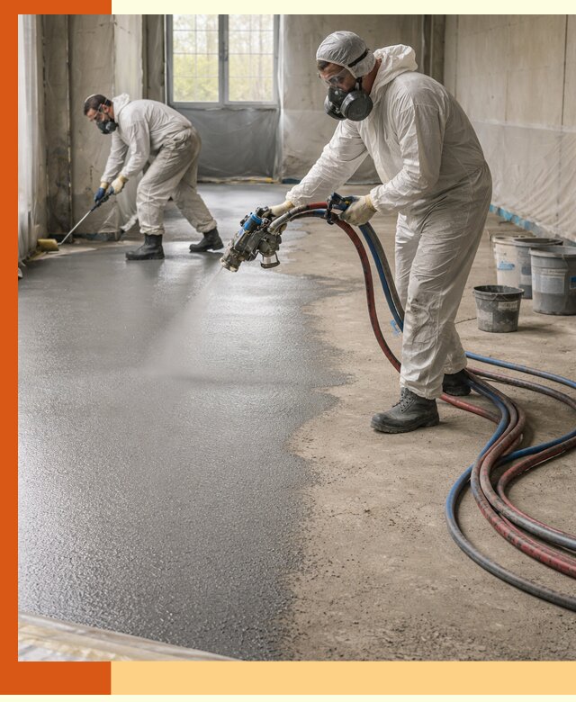 Гидроизоляция полимочевиной полов и конструкций в Краснокамске