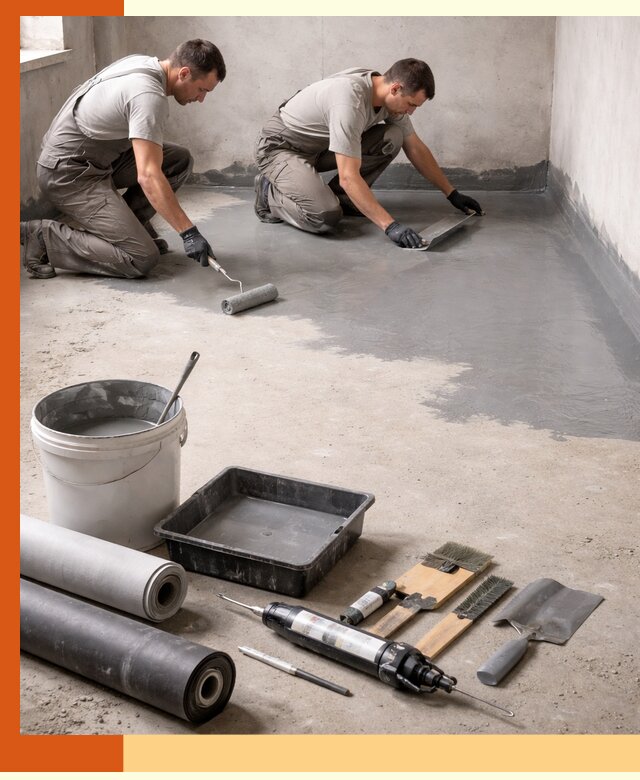 Гидроизоляция пола в Краснокамске — надежная защита от влаги и протечек