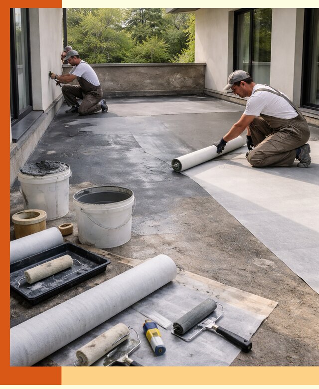 Гидроизоляция террасы в Краснокамске — надежная защита от влаги и протечек