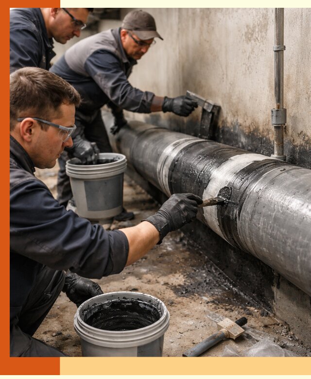 Гидроизоляция труб в Краснокамске — защита и герметизация коммуникаций