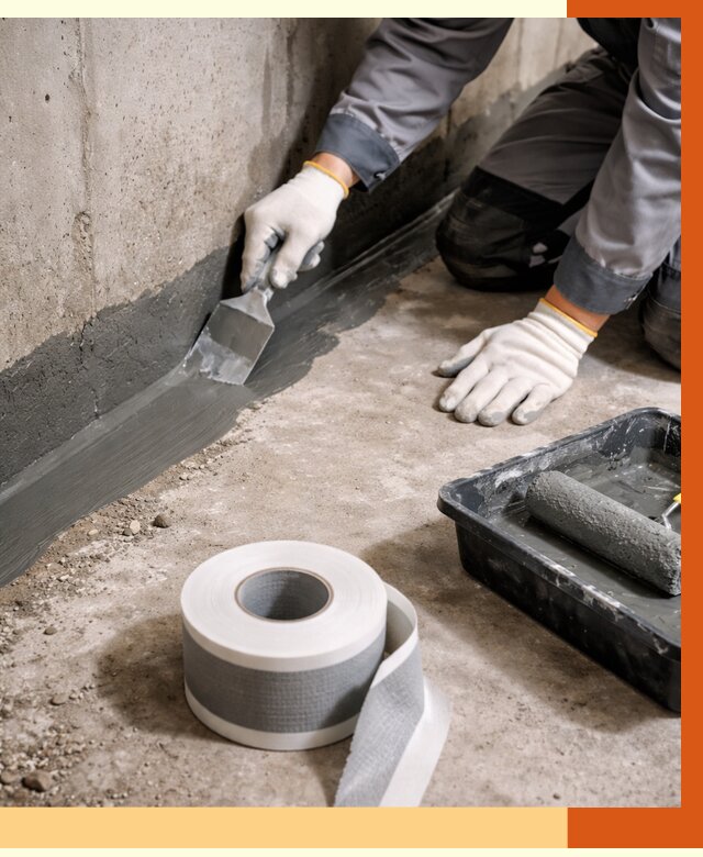 Гидроизоляция швов и герметизация стыков в Краснокамске от 1267 руб. | ТепломастерКнм